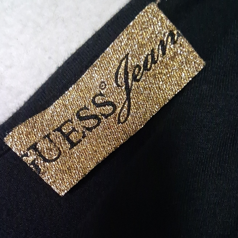 Guess Black Dress with Striped Accents And Pockets - Picture 4 of 4